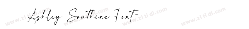 免费获取 Ashley Southine Font字体转换